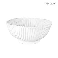 VBC까사 인칸토 스트라이프 서빙볼L 32cm, 1개, 화이트