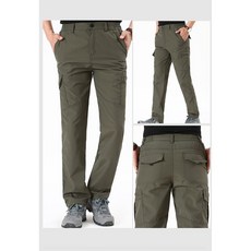 男款春秋中厚款登山褲 戶外速乾透氣衝鋒褲 抗風防水工作褲 休閒多口袋工裝長褲