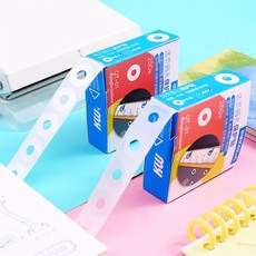 매일발견 테이프커터 구멍보강스티커 펀치구멍보호 리필구멍보강 종이보강스티커 펀치홀패치