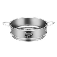 304不鏽鋼蒸籠 多尺寸蒸鍋 (18/20/22/24cm) 適用多種爐具, 1個, 24公分