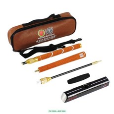 게이트볼 스틱 경량 티타늄 노인 장비 시니어 스포츠 접이식스틱 가방 골드 플러그, 1개