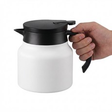 대용량 316 스텐 보온 주전자 보온 티포트, 화이트, 1세트, 1L