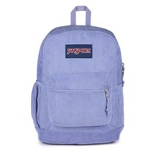 JanSport Cross Town Plus 리믹스 백팩 - 패딩 처리된 뒷면 패널 노트북 슬리브 및 전면 포켓 오거나이저 라벤더 애쉬 코듀로이 원사이즈 Cross To, JanSport Cross Town Plus 리믹스 백