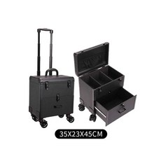 미술 화구 캐리어 미대생 블랙 보관함 보관 트롤리 드로잉, 1개