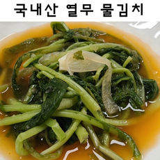 국내산 열무 물김치 3kg 얼갈이열무국수 냉면 시원한 안매운, 1개, 1g