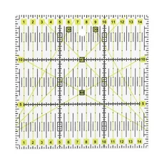 다기능 아크릴 패치 워크 드로잉 눈금자 퀼트 바느질 측정 도구, A- 15x15CM, 1개