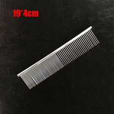 새로운 내구성 실용 유용한 헤어 빗 녹 없음 부품 강아지 실버 금속 변형 없음 스페어, 1개, 19x4cm