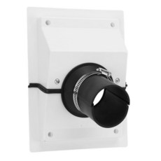 Dpofirs HVAC Wall Penetration Line Set Cover Kit Wall Sealing Cover for Indoor & Outdoor AC Syste, White