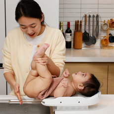 [포프베베] 다기능 아기 비데(싱크대 & 대리석 세면대형) 목욕의자, 그레이, 1개