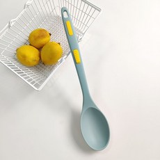 FDA安全無毒矽膠鍋鏟 耐高溫不沾鍋料理鏟, 淺藍密羹, 1個