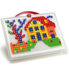 하라 구슬끼우기 스퀘어 300Pcs 색깔구슬끼우기 퍼즐놀이 끼우기놀이