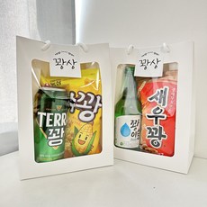 돌잔치 꽝상 스티커 포장키트 (쇼핑백+스티커3장), 1개, 사이다용 꽝스티커, 옥수수깡 꽝스티커
