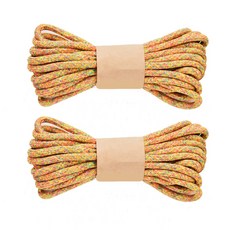 5.0mm 5m 옴브레 촘촘 우동실 키링 악세사리 헤어밴드 가방 마크라메 재료 컬러로프 칼라로프 무지개로프 아웃도어로프, 2개, 28.만다린