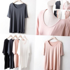 임부복 빅사이즈 WW 하이스판U넥반팔 오버핏 1733H207