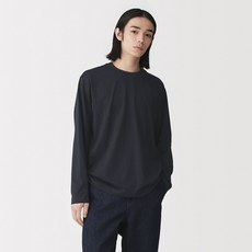 남성 저지 크루넥 긴소매 티셔츠 AB1L3A6S