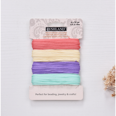 1mm 폴리에스터 왁스 코드 4in1 소분 팔찌실 매듭실 세트 왁스실 주얼리실 팔찌만들기, 1개, 05.파스텔