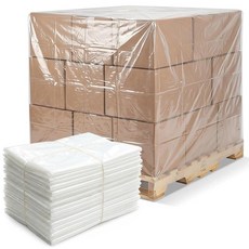 Fuyoooo 2 Pcs Cover Tarps 48 x 60'' 4 Mil Pallet Covers Heavy Duty Waterproof Pallets Bulk for Pa