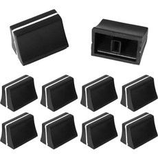 MEOTOT 10PCS 블랙 ABS 플라스틱 DJ 페이더 캡 슬라이드 전위차계 노브 4mm 생크 20x12x13mm DJMDDJXDJ 시리즈와 호환