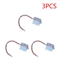 5Pcs 5V 6V 로커 소형 미니 12V 솔레노이드 캐비닛 전자기 전자 제어 자기, 3Pcs