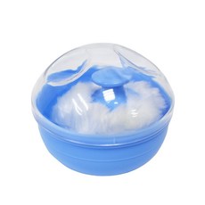 台灣製造 大粉撲盒 痱子粉 美髮用 爽身粉盒 痱子粉盒【DH380】, 1個