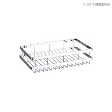 JTAccord 台灣吉田 A-547 不鏽鋼置物架, 1個