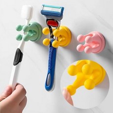 벽부착 다지점 고정 홀더 거치대 칫솔걸이, 그린