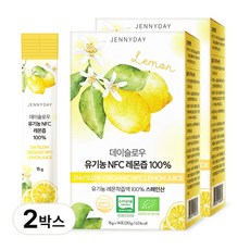 제니데이 데이슬로우 유기농 NFC 레몬즙 14p, 2박스, 210g