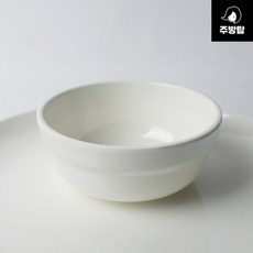 멜라민 굽 볼 미색 면기 밥그릇 국그릇 급식 플라스틱 국수 대접, 굽4볼, 1개