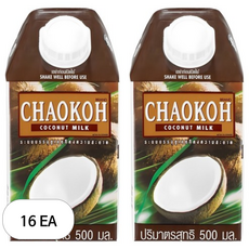 루츠팜 차오코 코코넛밀크 1000ml 태국 chaokoh 코코넛우유 1L, 500ml, 16개