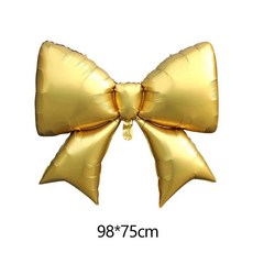 무광 나비 모양 포일 풍선 대형 컬러풀 헬륨 샤워 생일 웨딩 파티 장식, 1개, 11. bow A gold