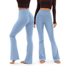 SOLUNSO 주머니가 있는 심리스 운동용 스크런치 레깅스 V-컨투어 솔기 하이 웨이스트 플레어 요가 팬츠 필라테스 액티브웨어120996, BLU012