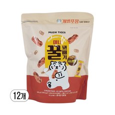 무직타이거 미니 꿀꽈배기 시나몬맛, 400g, 12개
