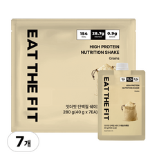 잇더핏 단백질 쉐이크 1주플랜 미숫가루맛, 40g, 7개