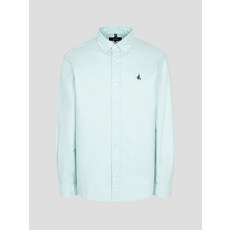 빈폴 Essential 남녀공용 옥스퍼드 솔리드 셔츠 - 라이트 그린 (BC5764E05L) 491269