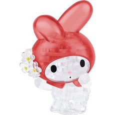 (PS) 3D 입체 크리스탈 퍼즐, 1개, 산리오 마이멜로디, 38피스 1개, 산리오 마이멜로디, 38피스