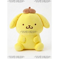산리오 폼폼푸린 봉제인형 귀여운 캐릭터 인형 선물용, 1개