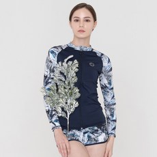 TUBE TREE 女款防曬長袖拉鍊泳衣