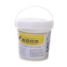 수성 고무 퍼티 빠데 0.8kg 탄성씰 금 보수 옥상방수 크랙 백색, 1개