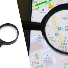 독서용 글씨 유리렌즈 막대형손잡이 돋보기 원형 확대경