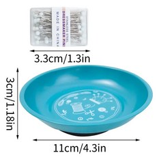 150 PCS 머리 바늘 자기 바느질 베개 그릇 다기능 DIY 공기 흡입 퀼트 바늘 홀더 바느질 액세서리, [01] Blue