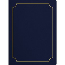 세우세 고급 종이 벨벳 상장케이스 A4, 진곤색 (금박테두리), 1개