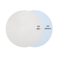 원형 겔패드흡착식 거치대 보조 흡착판 차량용 데시보드, 1개, 단면겔패드 투명 12cm