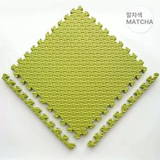 어린이집 층간소음 방지매트 퍼즐매트-하얀색 / 60x60x2.0cm 6장, 1개, 말차그린