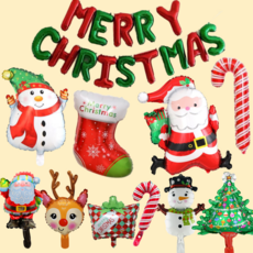 로엔드 크리스마스 파티 풍선 세트, 11종