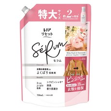 Lenor 蘭諾 Reset防皺消臭衣物柔軟精超值補充包 白桃&洋甘菊香, 1包, 750ml