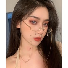 여성 반무테 안경 블루라이트 차단 로우테 하프림 패션 안경
