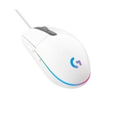 Logitech 羅技 G102 LIGHTSYNC RGB 6鍵炫彩遊戲有線滑鼠 - 高精度追蹤, 白色, 白色