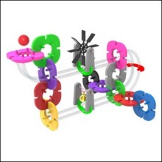 골드버그 마블런 구슬 레일 블록 슬라이드 트랙 장난감 조립 039F12H3 (39pcs)