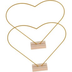 결혼식 테이블 장식용 플로럴 후프 화환 2pcs 가정 및 금속 다용도 철제 공예품