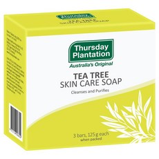 Thursday Plantation 星期四農莊 茶樹潔膚皂 澳洲原創 溫和潔淨, 1個, 茶樹純淨皂, 125g